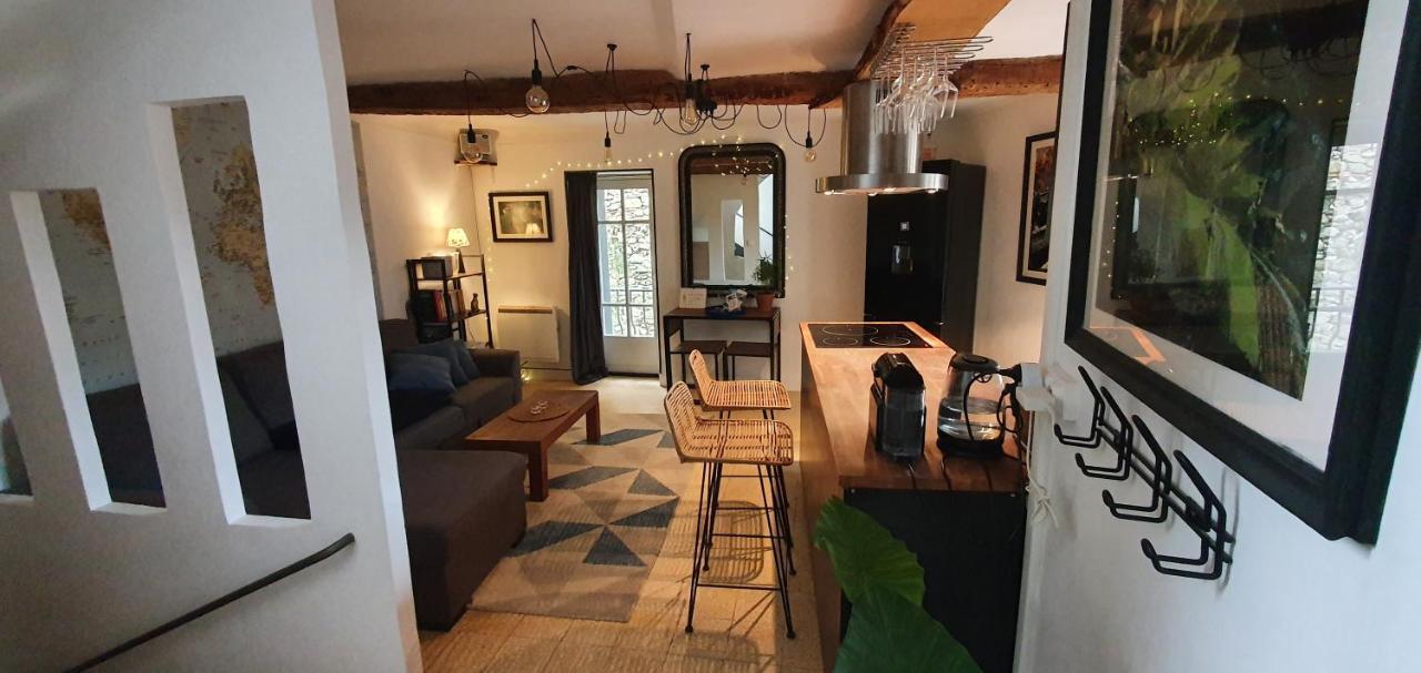 Duplex avec spa et terrasse en plein centre du village Saint-Jean-du-Gard Extérieur photo